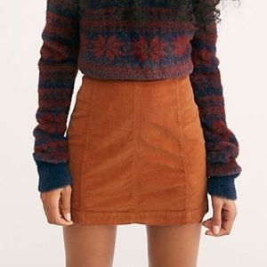Free People Modern Femme Corduroy Mini skirt